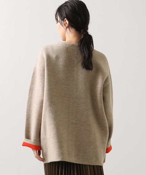 Gready Brilliant（グレディブリリアン）の「ダブルフェイスニットコート（ニット/セーター・レディース・グレー/ライトベージュ・FREE）」の17枚目の写真