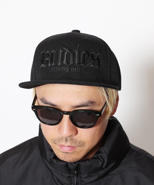 RUDIE'S(ルーディーズ)の「HOOK BASEBALL CAP(キャップ・メンズ・ブラック×ブラック/ブラック×ホワイト・FREE)」の7枚目の写真