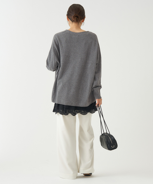 追加2》Fineニュージーウール ニュアンス Vプルオーバー（ニット