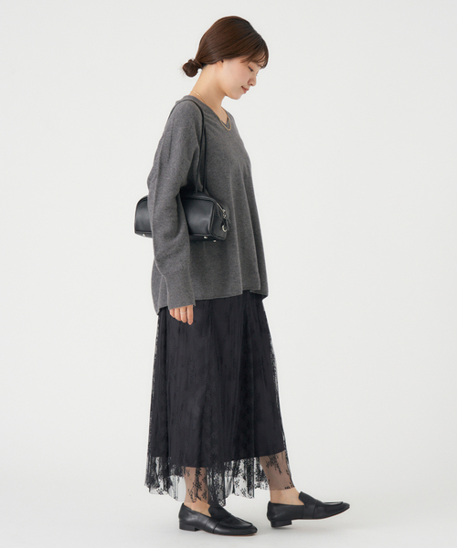 追加2》Fineニュージーウール ニュアンス Vプルオーバー（ニット