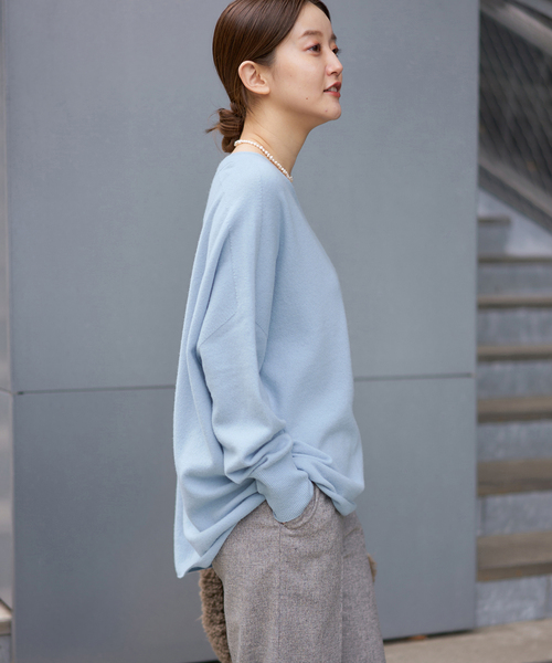 追加2》Fineニュージーウール ニュアンス Vプルオーバー（ニット