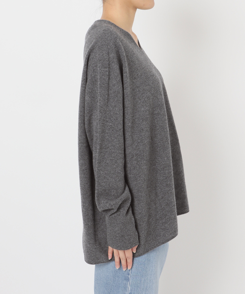 追加2》Fineニュージーウール ニュアンス Vプルオーバー（ニット