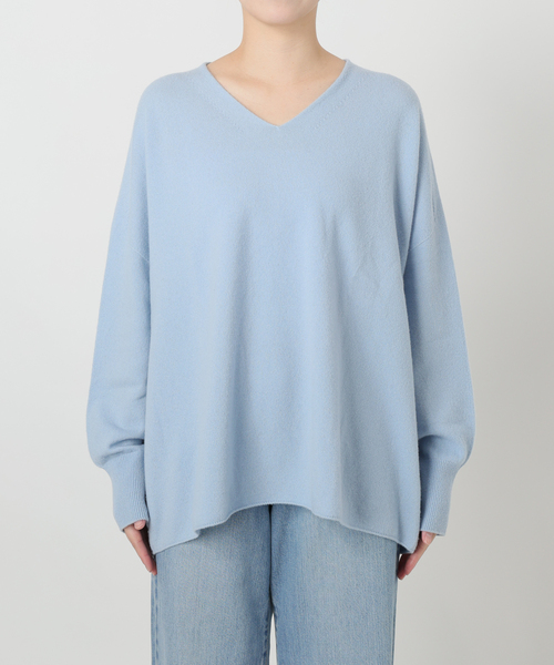追加2》Fineニュージーウール ニュアンス Vプルオーバー（ニット