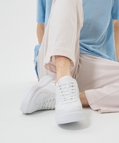 STANDOOL TOKYO(スタンドゥール)の「≪UNISEX≫ +7.5cmヒールアップスニーカー/Heel Up Sneaker 【LEBEN/レーベン】(スニーカー・メンズ・ホワイト/ベージュ系その他/ブラック・22.0cm/22.5cm/23.0cm/23.5cm/24.0cm/24.5cm/25.0cm/25.5cm/26.0cm/26.5cm/27.0cm/27.5cm/28.0cm/28.5cm)」の6枚目の写真