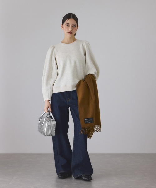 ADAM ET ROPE'（アダムエロペ）の「【サステナブル】ロゴスクエアボストンバッグ（ボストンバッグ・レディース・シルバー/ブラウン/ブラック・FREE）」の10枚目の写真