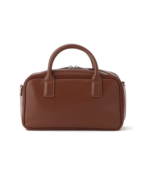 ADAM ET ROPE'（アダムエロペ）の「【サステナブル】ロゴスクエアボストンバッグ（ボストンバッグ・レディース・シルバー/ブラウン/ブラック・FREE）」の17枚目の写真