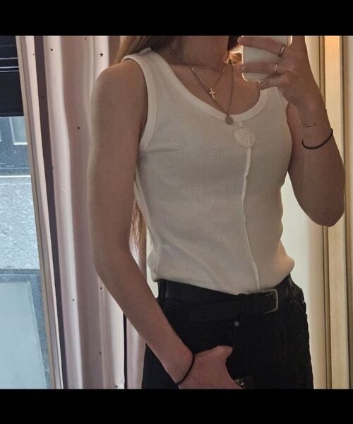 LECYTO（レシト）の「VINTAGE SLEEVELESS_[WHITE]（Tシャツ/カットソー・メンズ・ホワイト・ONE SIZE）」の15枚目の写真