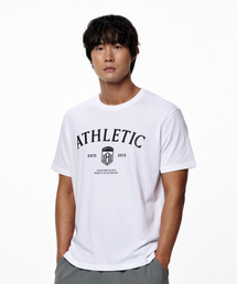 アスリットスタンダードフィットアスレチックロゴTシャツ(ホワイト/ブラック)