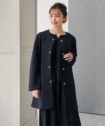 IKKA LOUNGE（イッカラウンジ）の「ダンボールニットノーカラーコート（ノーカラーコート）」