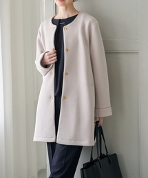 IKKA LOUNGE（イッカラウンジ）の「ダンボールニットノーカラーコート（ノーカラーコート）」