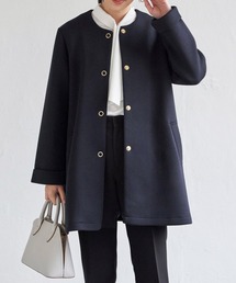 IKKA LOUNGE（イッカラウンジ）の「ダンボールニットノーカラーコート（ノーカラーコート）」