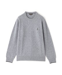 Paul Stuart（ポールスチュアート）の「【WEB・一部店舗限定】ミニケーブル柄クルーネックセーター（ニット/セーター）」