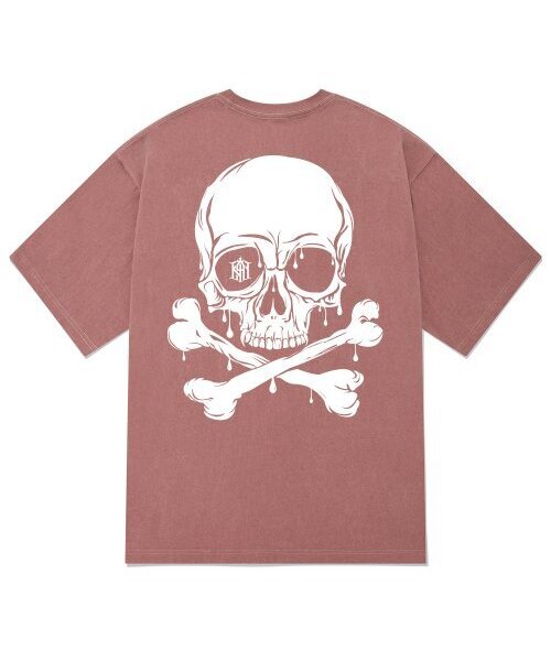 KAN6312(カン6312)の「KTPP0016 スカルブラッド ピグメント 半袖Tシャツ - ピンク(Tシャツ/カットソー・メンズ・その他・LARGE/X-LARGE/MEDIUM)」の1枚目の写真
