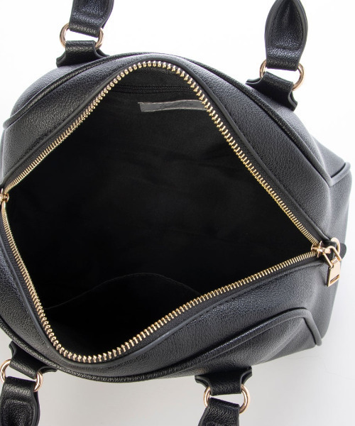 cache cache(カシュ カシュ)の「カシュカシュ cachechche / シボフェイクレザー2wayボストンバッグ(ショルダーバッグ・レディース・ブラウン/アイボリー/ブラック・FREE)」の13枚目の写真