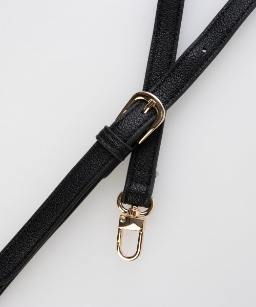 cache cache(カシュ カシュ)の「カシュカシュ cachechche / シボフェイクレザー2wayボストンバッグ(ショルダーバッグ・レディース・ブラウン/アイボリー/ブラック・FREE)」の15枚目の写真