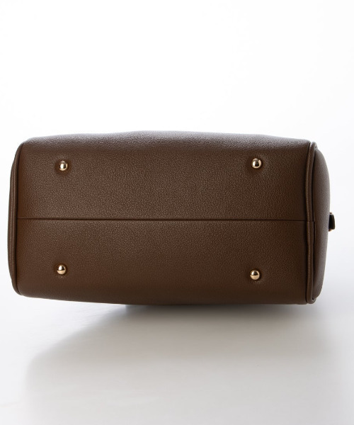 cache cache(カシュ カシュ)の「カシュカシュ cachechche / シボフェイクレザー2wayボストンバッグ(ショルダーバッグ・レディース・ブラウン/アイボリー/ブラック・FREE)」の19枚目の写真
