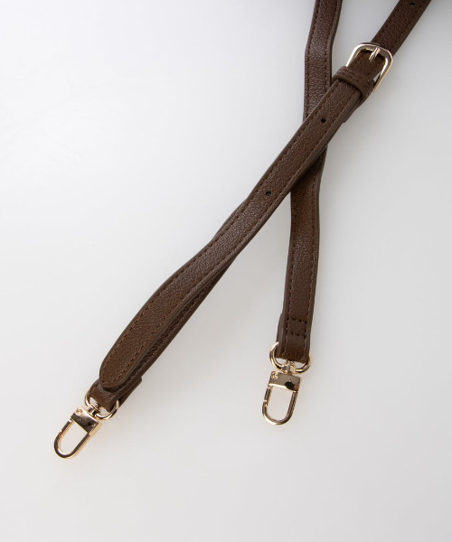 cache cache(カシュ カシュ)の「カシュカシュ cachechche / シボフェイクレザー2wayボストンバッグ(ショルダーバッグ・レディース・ブラウン/アイボリー/ブラック・FREE)」の22枚目の写真