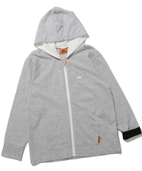 KRIFF MAYER Kid's Collection(クリフメイヤーキッズコレクション)の「【速乾・軽量】UVカットさらパーカー(パーカー・キッズ・ライム/グレー/ブルー/ブラック・120/130/140/150/160/170)」の1枚目の写真