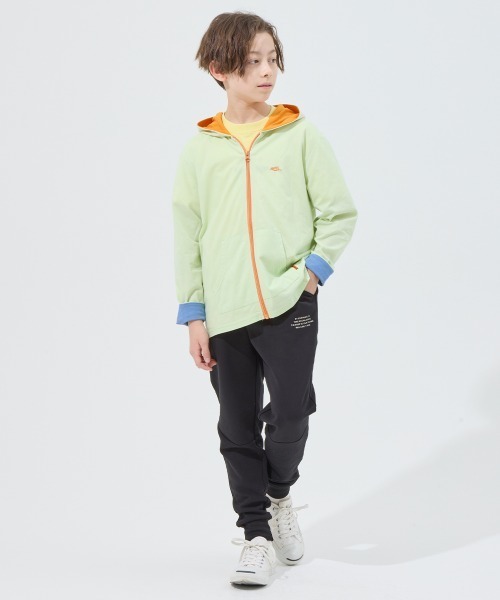 KRIFF MAYER Kid's Collection(クリフメイヤーキッズコレクション)の「【速乾・軽量】UVカットさらパーカー(パーカー・キッズ・ライム/グレー/ブルー/ブラック・120/130/140/150/160/170)」の7枚目の写真
