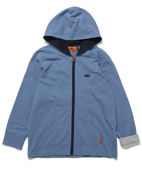 KRIFF MAYER Kid's Collection(クリフメイヤーキッズコレクション)の「【速乾・軽量】UVカットさらパーカー(パーカー・キッズ・ライム/グレー/ブルー/ブラック・120/130/140/150/160/170)」の13枚目の写真