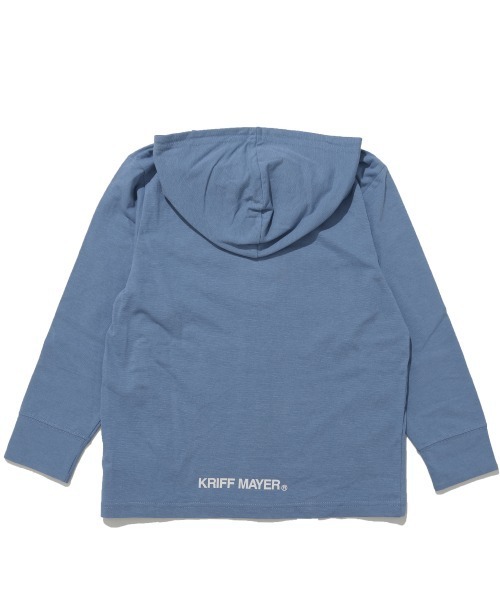 KRIFF MAYER Kid's Collection(クリフメイヤーキッズコレクション)の「【速乾・軽量】UVカットさらパーカー(パーカー・キッズ・ライム/グレー/ブルー/ブラック・120/130/140/150/160/170)」の14枚目の写真