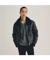 LMOOD（エルムード）の「Pomade Classic Lamb Mustang Jacket Black（ムートンコート・メンズ）」