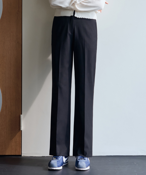 DRAWFIT WOMEN（ドローフィットウーマン）の「コンフィウールストレートスラックス[ベージュ]（スラックス・レディース・その他・SMALL/MEDIUM/LARGE）」の4枚目の写真