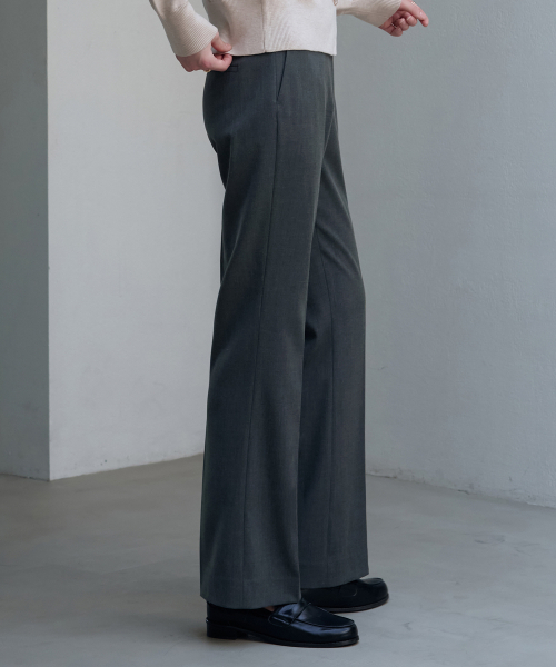 DRAWFIT WOMEN（ドローフィットウーマン）の「コンフィウールストレートスラックス[ベージュ]（スラックス・レディース・その他・SMALL/MEDIUM/LARGE）」の8枚目の写真