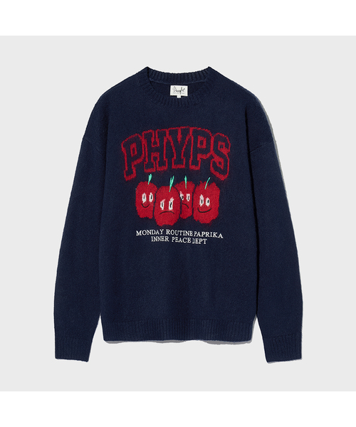 Paprika Brush Knit_Navy（ニット/セーター）｜PHYSICAL DEPARTMENT