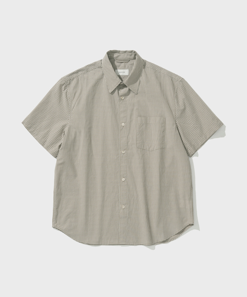 SHIRTER(シャーター)の「STEIN HALF SHIRT (CHECK BEIGE)(シャツ/ブラウス・メンズ・その他・SMALL/MEDIUM/LARGE)」の1枚目の写真