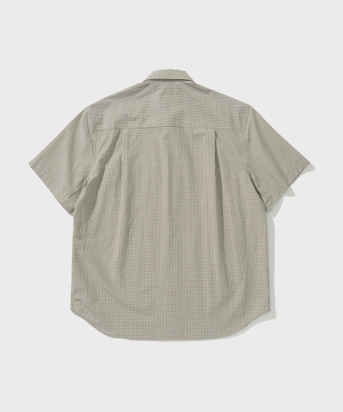 SHIRTER(シャーター)の「STEIN HALF SHIRT (CHECK BEIGE)(シャツ/ブラウス・メンズ・その他・SMALL/MEDIUM/LARGE)」の2枚目の写真