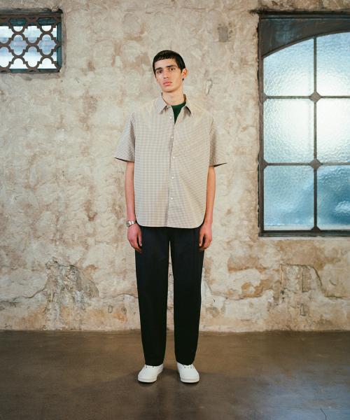 SHIRTER(シャーター)の「STEIN HALF SHIRT (CHECK BEIGE)(シャツ/ブラウス・メンズ・その他・SMALL/MEDIUM/LARGE)」の3枚目の写真