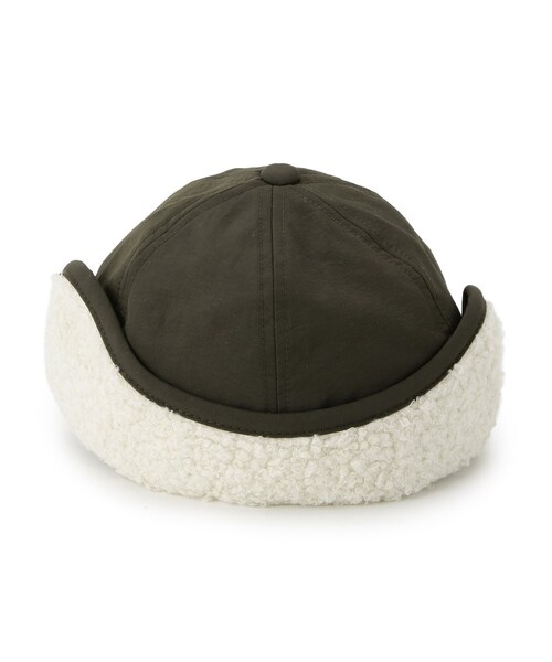 SHOO・LA・RUE（シューラルー）の「フライトキャップ（キャップ・キッズ・ブラック/モスグリーン・99）」の4枚目の写真