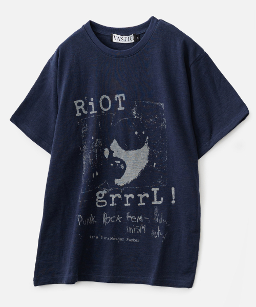 VASTIC(バスティック)の「リオットTシャツ_ネイビー(Tシャツ/カットソー・メンズ・その他・MEDIUM/LARGE/X-LARGE)」の1枚目の写真
