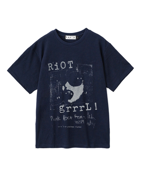 VASTIC(バスティック)の「リオットTシャツ_ネイビー(Tシャツ/カットソー・メンズ・その他・MEDIUM/LARGE/X-LARGE)」の2枚目の写真