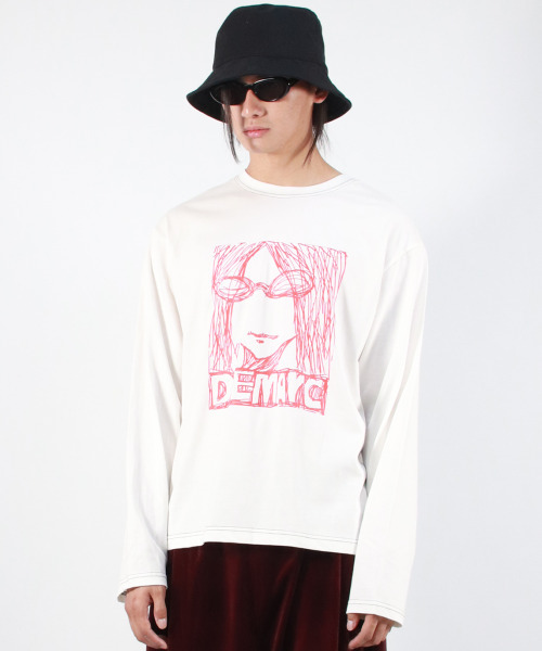 DEMARC(ドゥマーク)の「M MARC ILLUST STITCH BOXY LONG SLEEVE - White(Tシャツ/カットソー・メンズ・その他・MEDIUM/LARGE)」の10枚目の写真