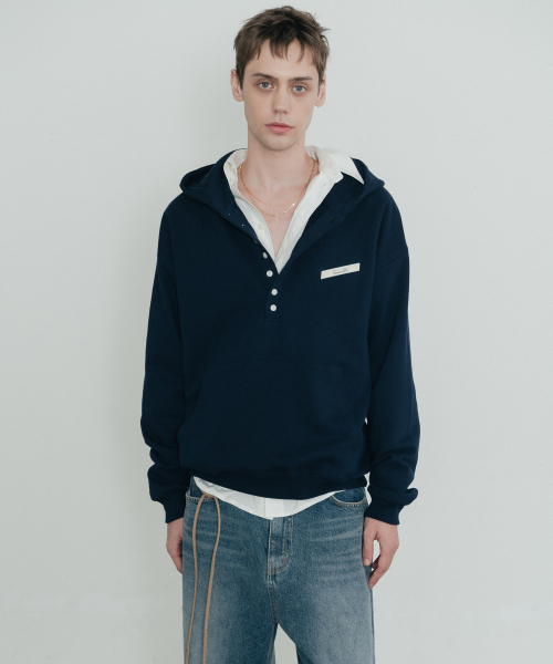 SSIN AND LEE(シンアンドリー)の「テイラーコットンスウェットフードTシャツネイビー(パーカー・メンズ・その他・MEDIUM/LARGE)」の10枚目の写真