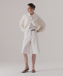 Classic contour bermuda pants (WHITE)