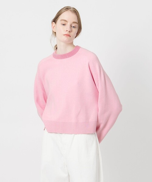 AEWEN MATOPH（イウエン マトフ）の「＜AEWEN MATOPH＞スムースバイカラーニット（ニット/セーター・レディース・オフホワイト/ピンク/ライトグレー/ダークグレー・FREE）」の4枚目の写真