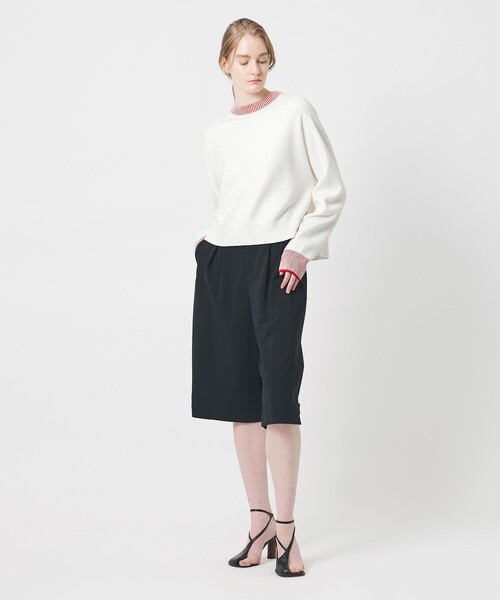 AEWEN MATOPH（イウエン マトフ）の「＜AEWEN MATOPH＞スムースバイカラーニット（ニット/セーター・レディース・オフホワイト/ピンク/ライトグレー/ダークグレー・FREE）」の9枚目の写真