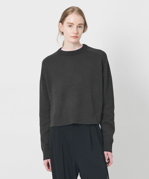 AEWEN MATOPH（イウエン マトフ）の「＜AEWEN MATOPH＞スムースバイカラーニット（ニット/セーター・レディース・オフホワイト/ピンク/ライトグレー/ダークグレー・FREE）」の10枚目の写真