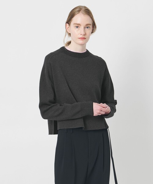 AEWEN MATOPH（イウエン マトフ）の「＜AEWEN MATOPH＞スムースバイカラーニット（ニット/セーター・レディース・オフホワイト/ピンク/ライトグレー/ダークグレー・FREE）」の11枚目の写真