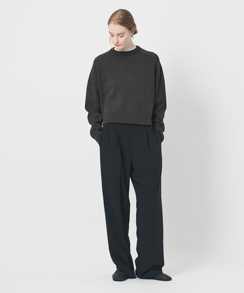 AEWEN MATOPH（イウエン マトフ）の「＜AEWEN MATOPH＞スムースバイカラーニット（ニット/セーター・レディース・オフホワイト/ピンク/ライトグレー/ダークグレー・FREE）」の13枚目の写真