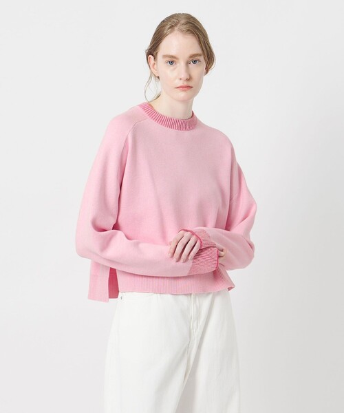 AEWEN MATOPH（イウエン マトフ）の「＜AEWEN MATOPH＞スムースバイカラーニット（ニット/セーター・レディース・オフホワイト/ピンク/ライトグレー/ダークグレー・FREE）」の14枚目の写真