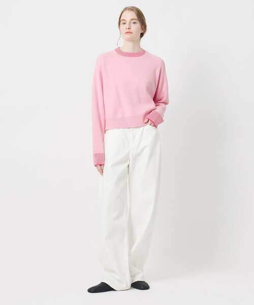 AEWEN MATOPH（イウエン マトフ）の「＜AEWEN MATOPH＞スムースバイカラーニット（ニット/セーター・レディース・オフホワイト/ピンク/ライトグレー/ダークグレー・FREE）」の16枚目の写真