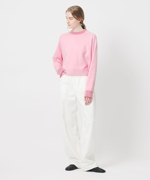 AEWEN MATOPH（イウエン マトフ）の「＜AEWEN MATOPH＞スムースバイカラーニット（ニット/セーター・レディース・オフホワイト/ピンク/ライトグレー/ダークグレー・FREE）」の17枚目の写真