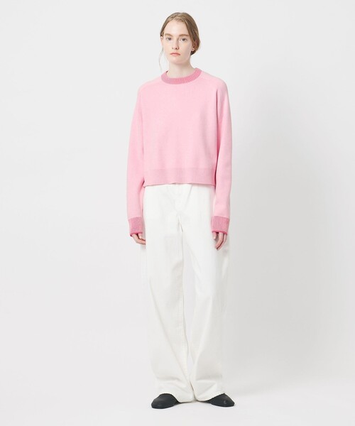AEWEN MATOPH（イウエン マトフ）の「＜AEWEN MATOPH＞スムースバイカラーニット（ニット/セーター・レディース・オフホワイト/ピンク/ライトグレー/ダークグレー・FREE）」の18枚目の写真