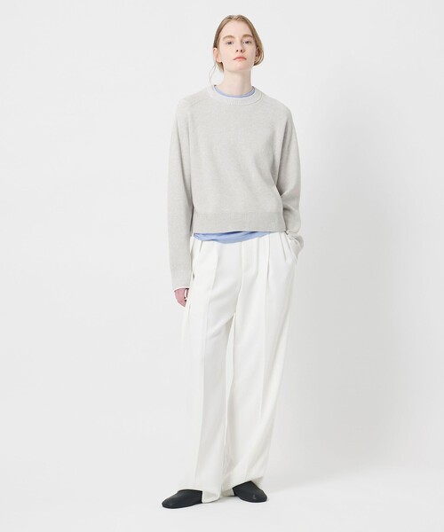 AEWEN MATOPH（イウエン マトフ）の「＜AEWEN MATOPH＞スムースバイカラーニット（ニット/セーター・レディース・オフホワイト/ピンク/ライトグレー/ダークグレー・FREE）」の19枚目の写真