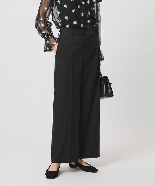 UNITED ARROWS（ユナイテッドアローズ）の「オーガンジー コンビ パンツ（スラックス・レディース・オフホワイト/ブラック・36/40/38）」の3枚目の写真