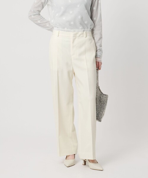 UNITED ARROWS（ユナイテッドアローズ）の「オーガンジー コンビ パンツ（スラックス・レディース・オフホワイト/ブラック・36/40/38）」の7枚目の写真